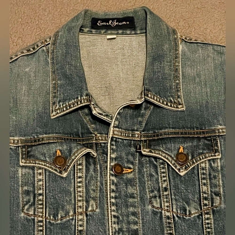 ✨Vintage ASO Lorelai Gilmore Earl Jean Denim Jacket ✨ - Picture 2 of 12